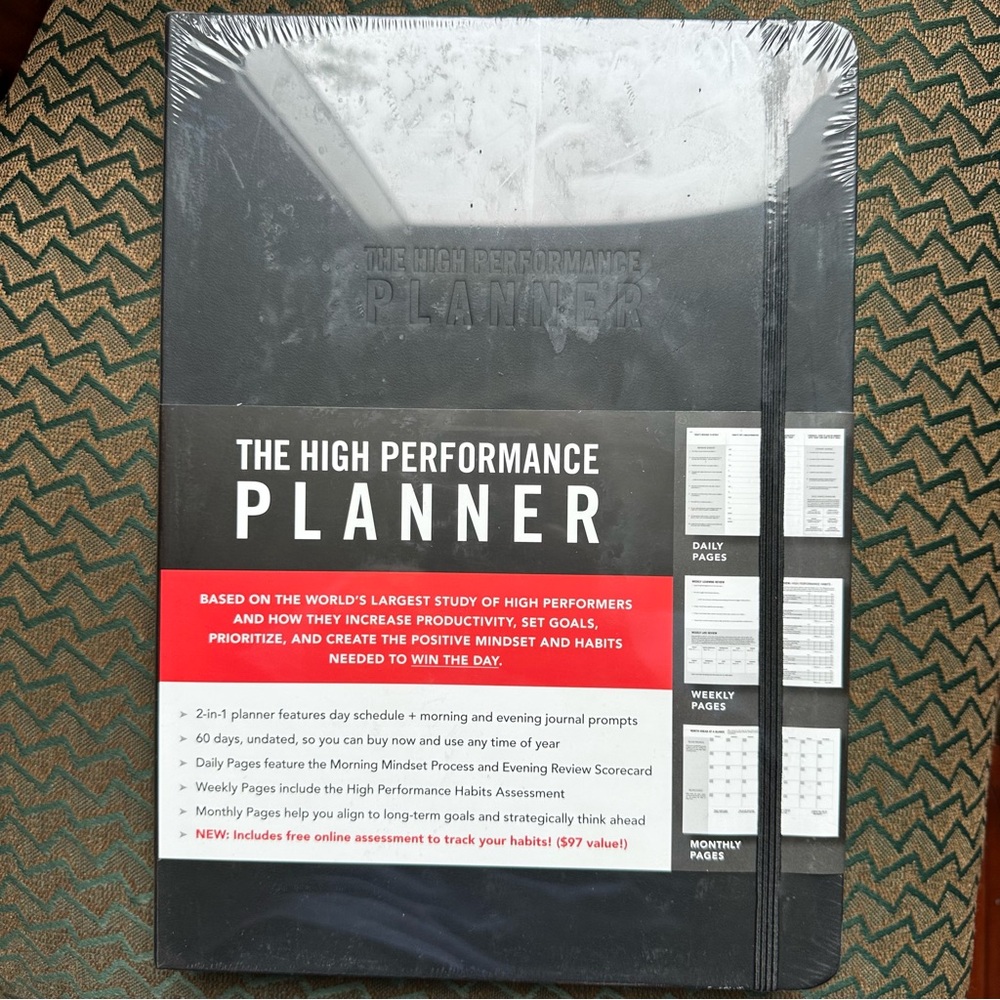 High Performance Planner- Classic Black Large